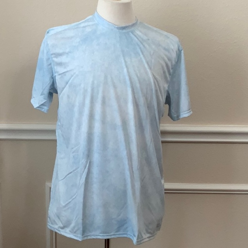 XGO MINERAL WASH PRINT Tee - Sky Blue Mineral